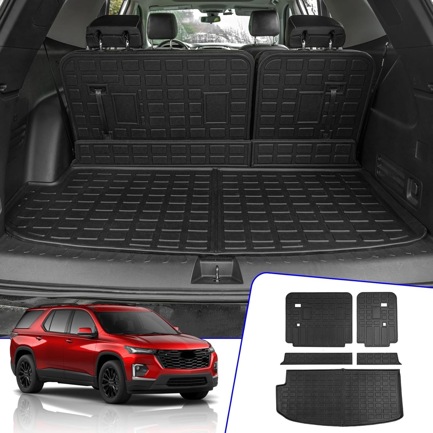 Rongtaod Cargo Mat for 2018-2024 Chevrolet Traverse Models