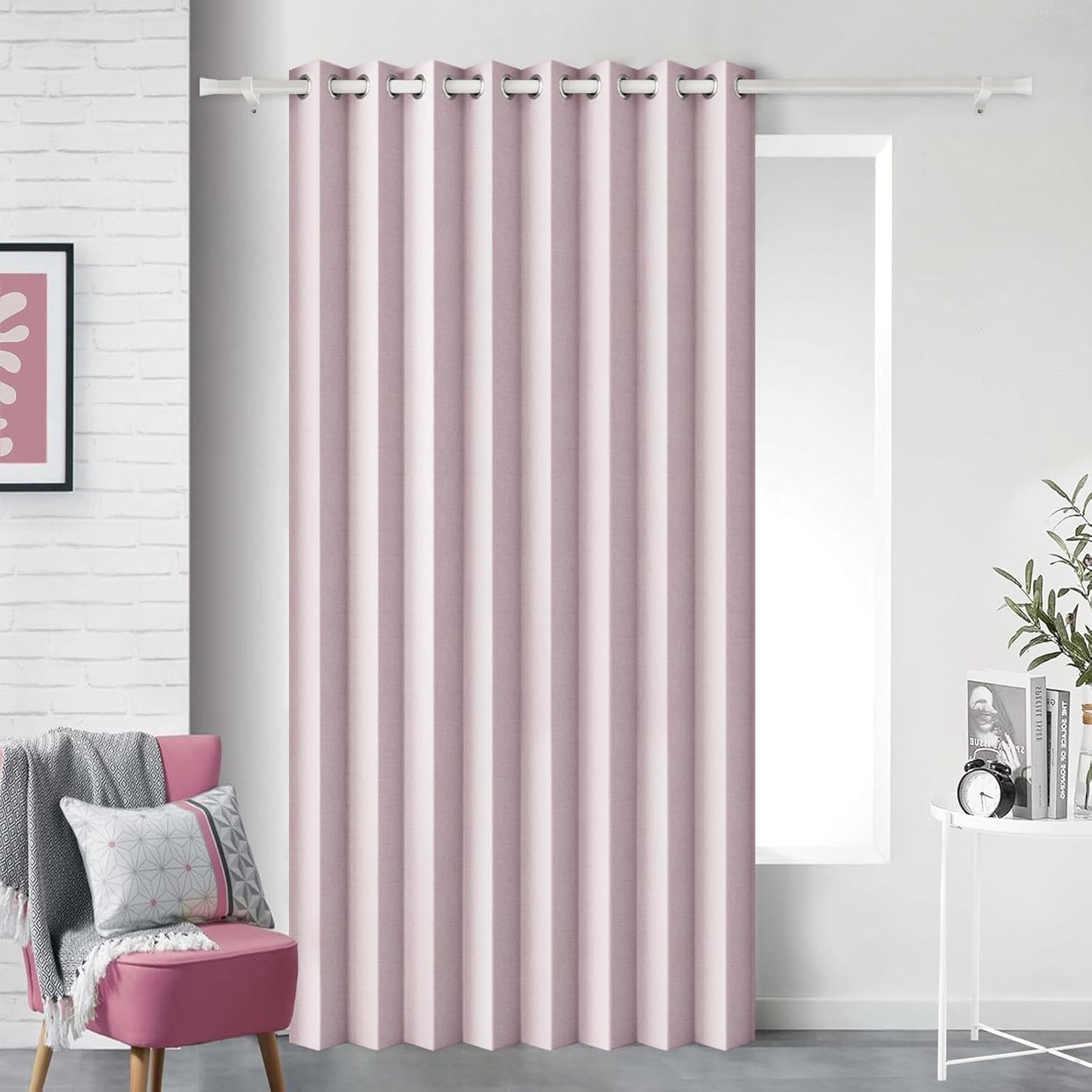Accordion Style Curtain with Magnetic Closure for Doorways