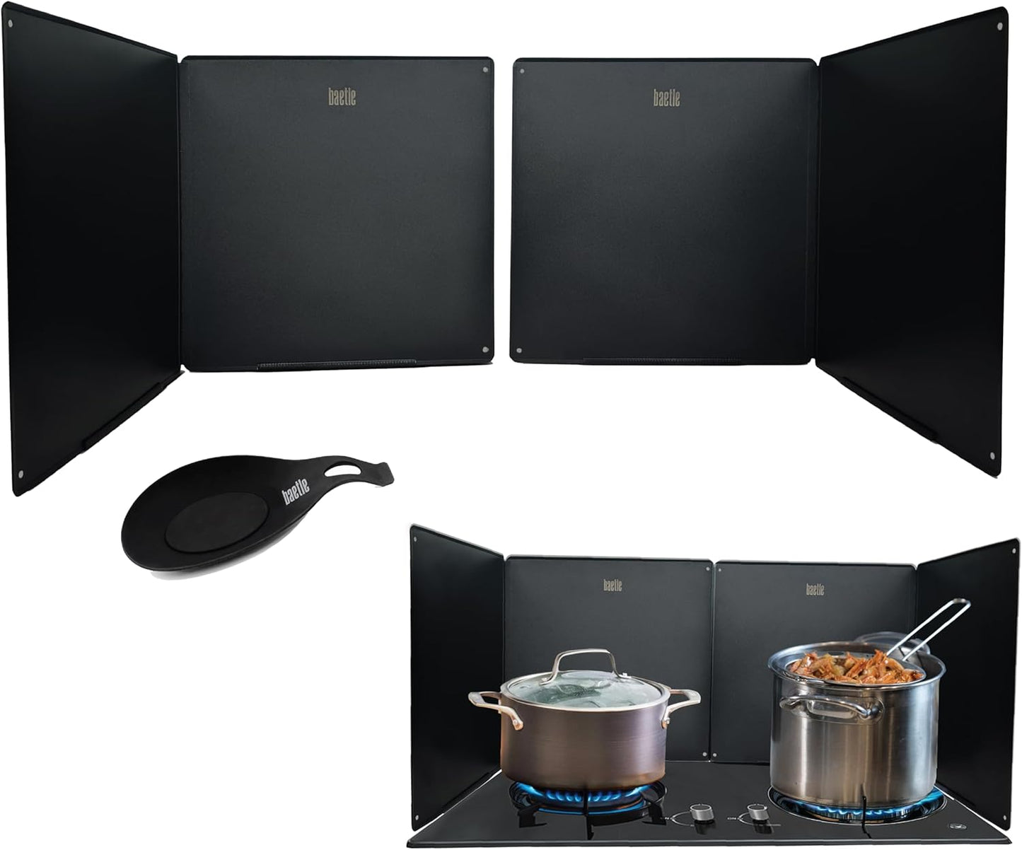 Extra-Large 2-Piece Splatter Guard for Mess-Free Cooking