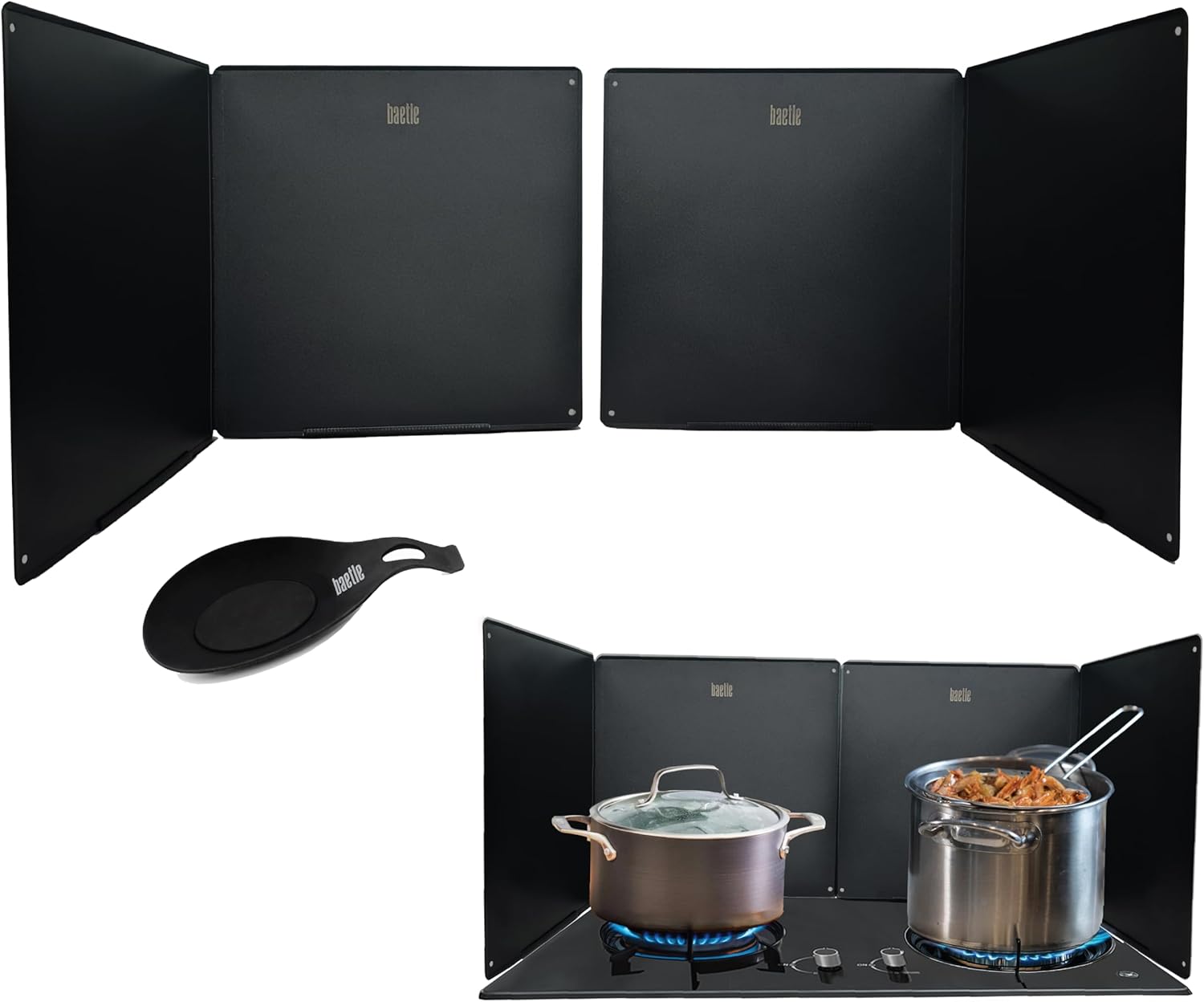 Extra-Large 2-Piece Splatter Guard for Mess-Free Cooking