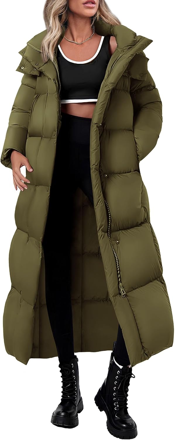 Trendy Warm Women's Winter Long Puffer Coats for Comfort