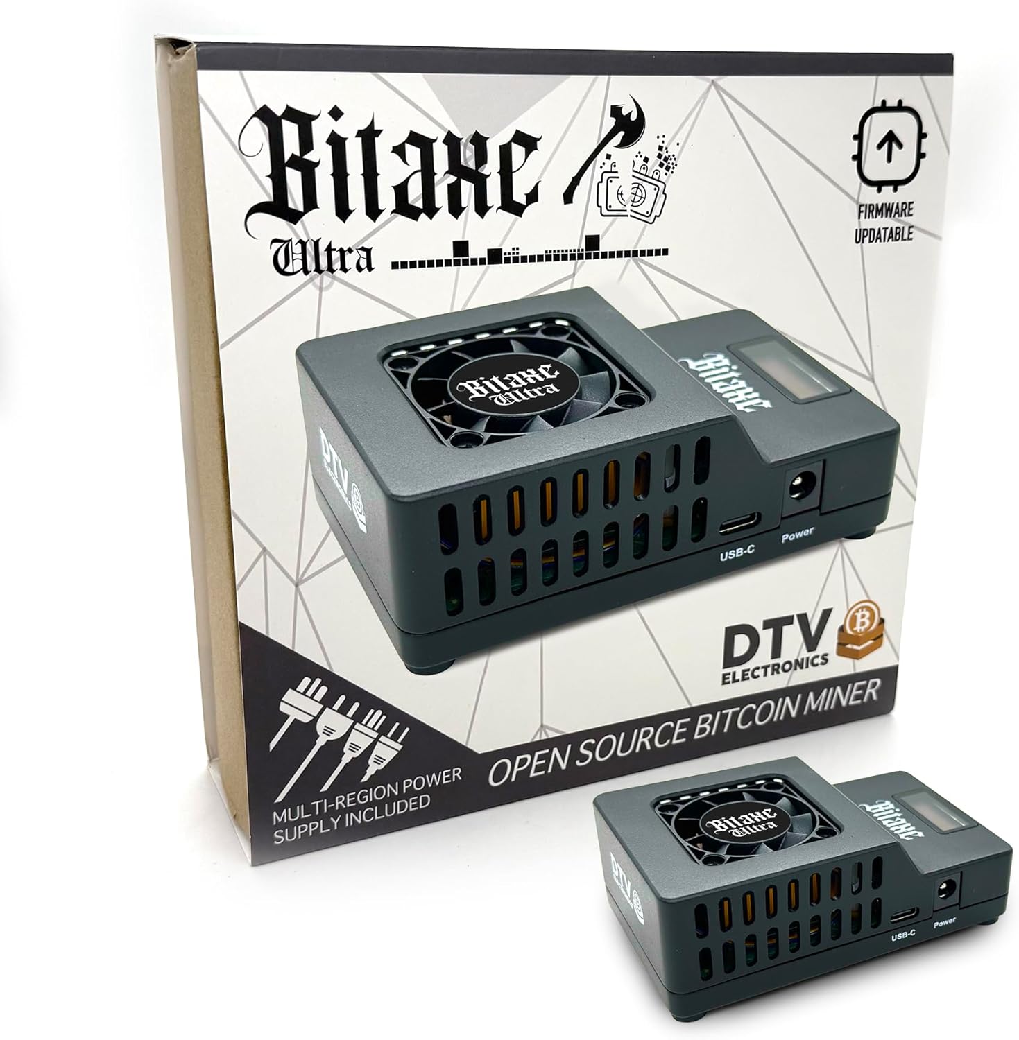 Bitaxe Ultra Open Source Bitcoin ASIC Miner for Home Use