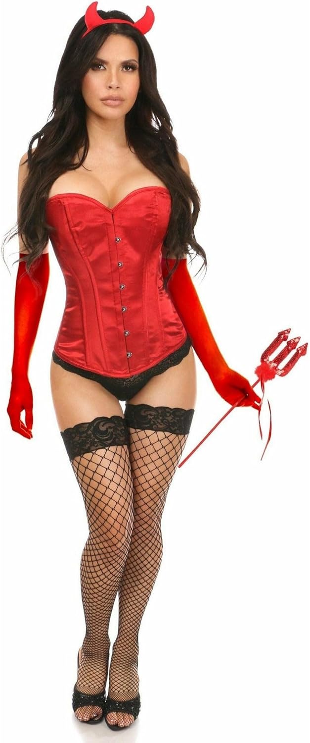 Daring Devil Corset Costume with Accessories for Women
