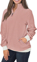 Womens Cozy High Neck 1/4 Zip Pullover Sweatshirt - Warm & Soft