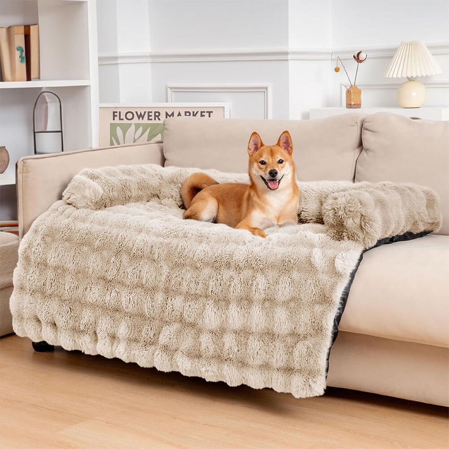 Funny Fuzzy Pet Couch Bed Protector for Dogs and Cats, 47.24 in