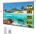120 Electric Motorized Projector Screen - HD Movies Anywhere!