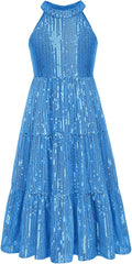 Elegant Girls Sequin Dress for Parties and Special Occasions