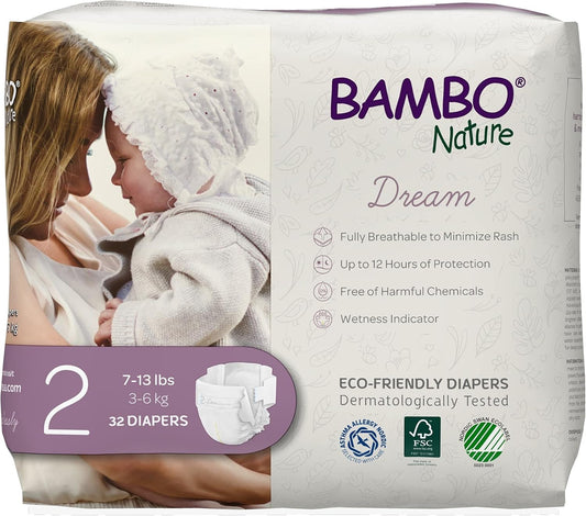Bambo Nature Hypoallergenic Dream Baby Diapers for Comfort
