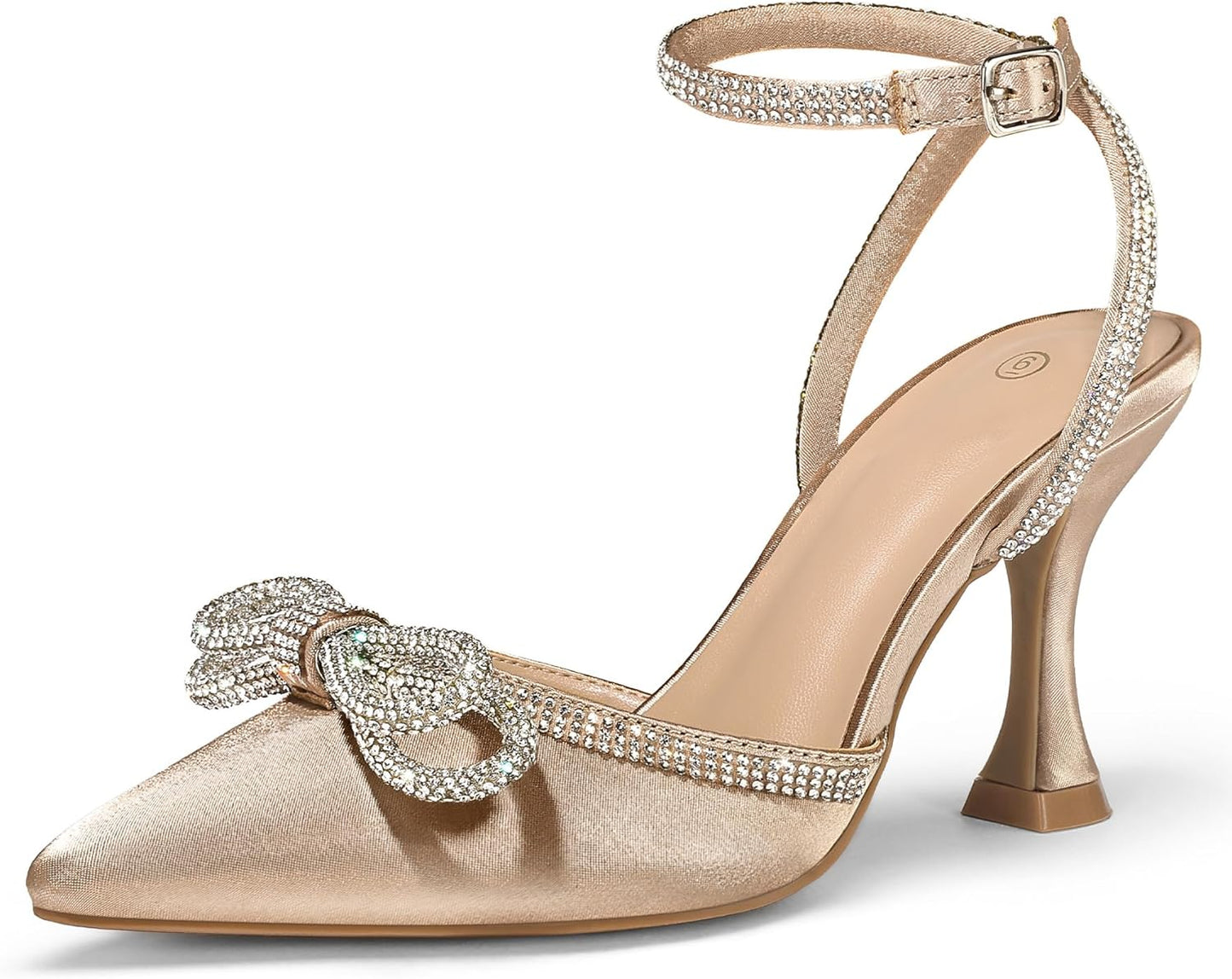 Elegant Rhinestone Bow Pumps for Weddings and Formal Events
