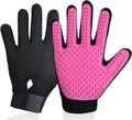 Silicone Pet Grooming Gloves - Hair Removal & Bathing Helper