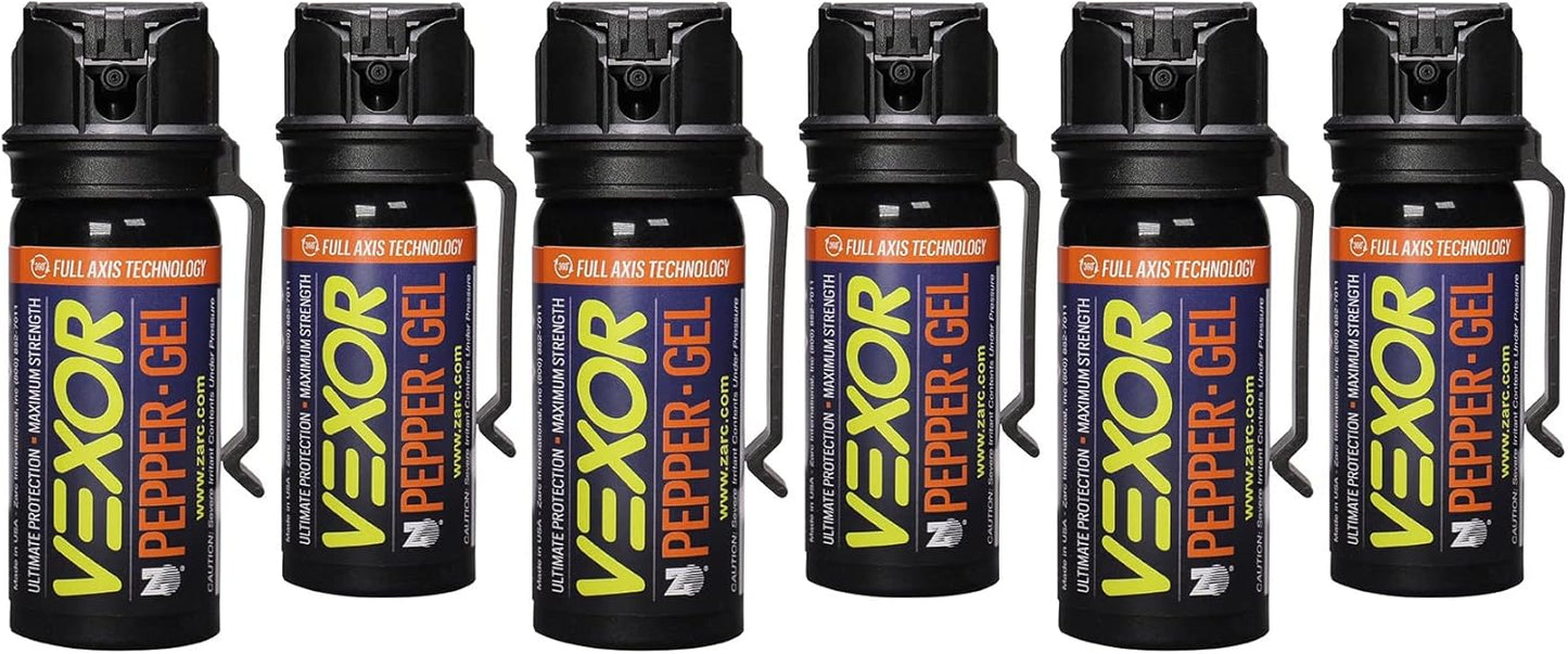 VEXOR Pepper Gel Maximum Strength Police Spray for Safety
