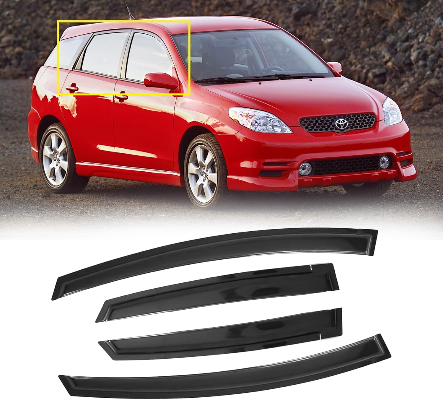 Window Visor for 2003-2008 Pontiac Vibe and Toyota Matrix