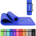 Thick Yoga Mat for Men & Women - Premium Non Slip 0.6in Cushion