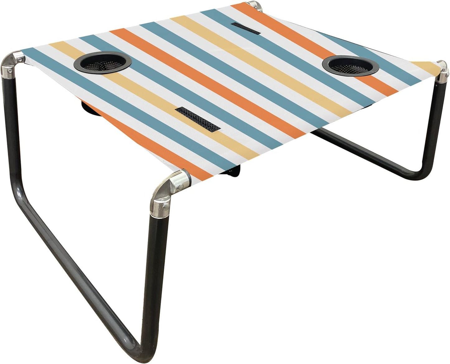 Neso Portable Beach Table with Cup Holders and Cell Phone Pockets
