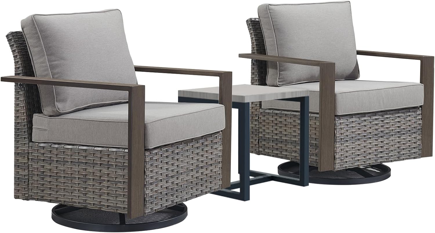 Swivel Rocker Patio Set - Deep Seating, Thick Cushions