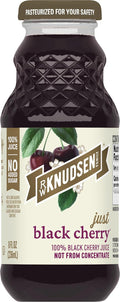 Just Black Cherry Juice 8 fl oz (12 Pack) - 100% Juice, No Sugar