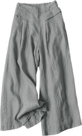 Linen Culottes Wide Leg Pants - Breezy Cropped Palazzo for Summer