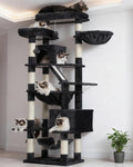Heybly Cat Tree 71-in Tower for Indoor Cats - Tall Multi-Level Condo