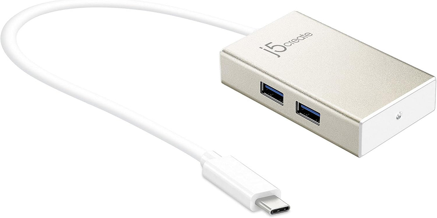 j5create USB Type-C 4-Port Hub for Seamless Connectivity