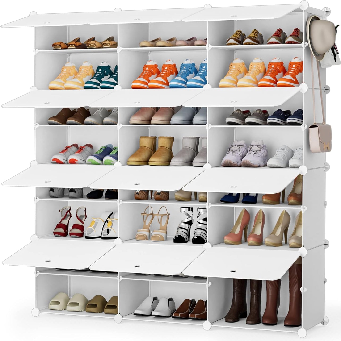 HOMIDEC Shoe Storage Cabinet for 48 Pairs - Space Saving Rack