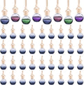 Black Hanging Car Air Freshener Bottles 40 Pack - Bulk Empty Diffusers