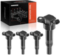 Ignition Coil Pack Set of 4 Compatible with Hyundai and Kia - Reliable