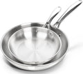 Stainless Steel Frying Pan Set 8in & 10in - Everyday Cookware
