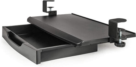 Efficient Mobotron Keyboard Tray: Clamps Under Desk