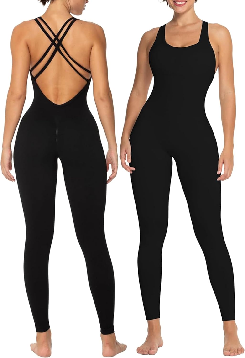 Sunzel Jumpsuits for Women Backless One Piece Bodysuits