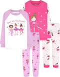 DAUGHTER QUEEN Girls Cotton Pajamas Set for Ages 18 Months-12 Years