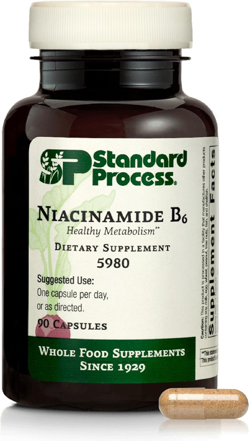 Niacinamide B6 Supplement for Energy Metabolism & Nervous Health
