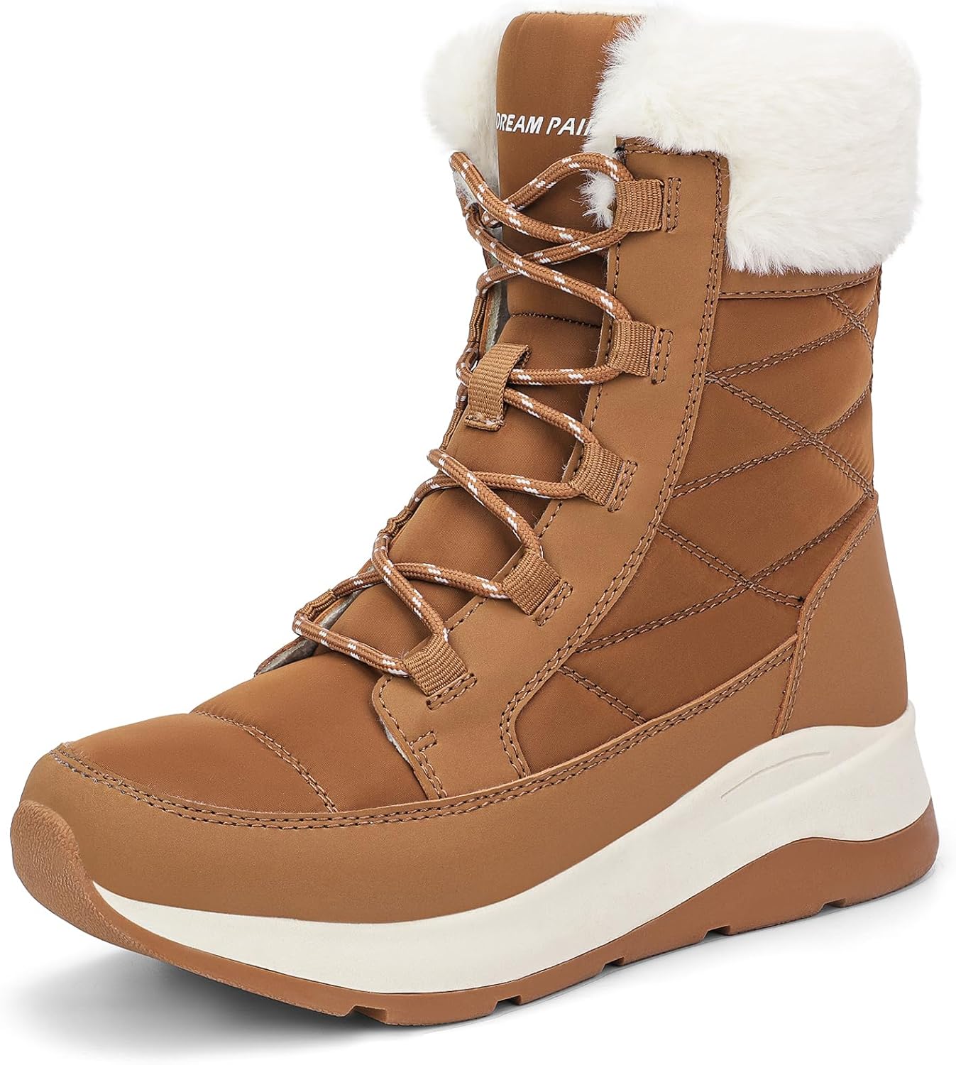 DREAM PAIRS Women's Winter Snow Boots for Cold Weather Comfort