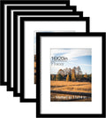 16x20 Picture Frame 5 Pack Black Poster Frame - Flexible Mat Options