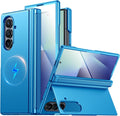 Magnetic Case for Galaxy Z Fold 7 Lake Blue - Built-in Kickstand
