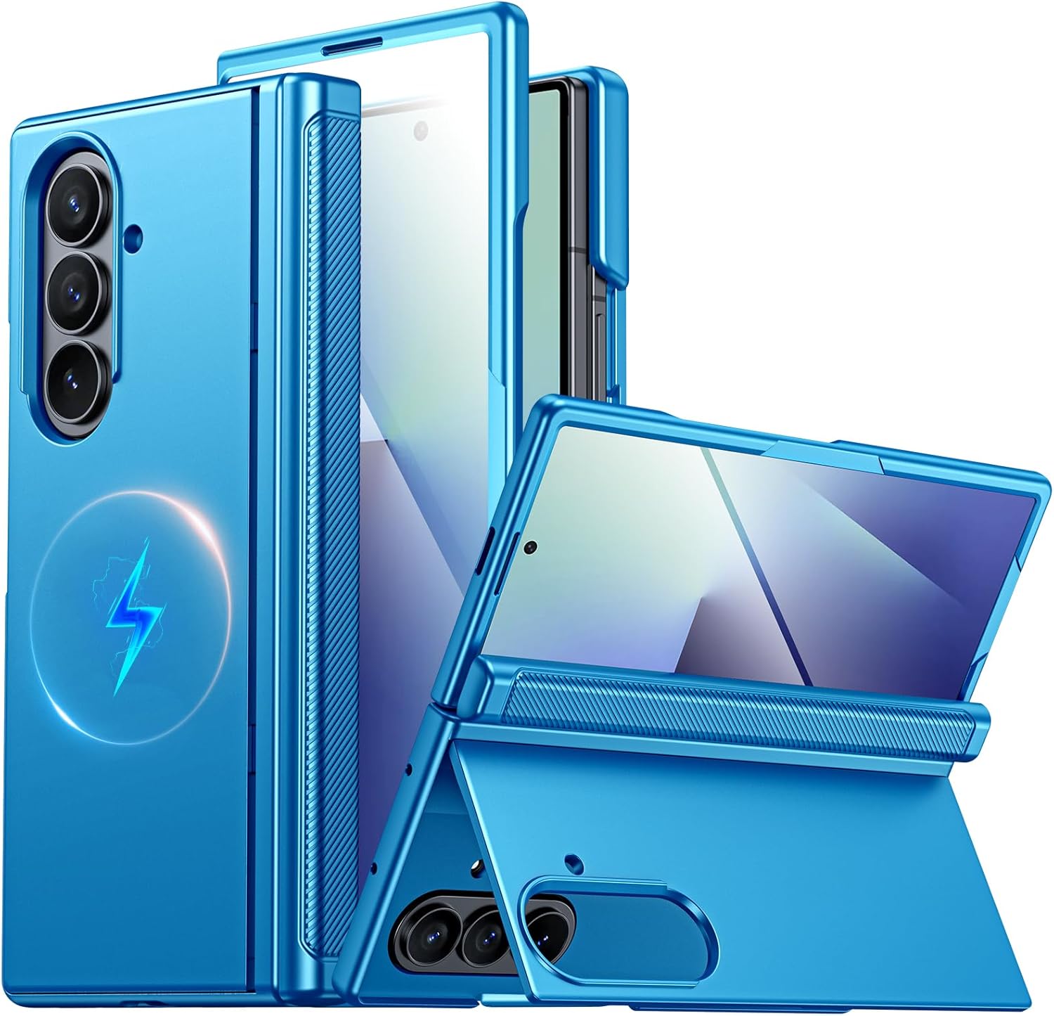CENMASO Magnetic Case for Samsung Galaxy Z Fold 7 with Stand