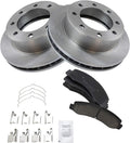TRQ Front Brake Pad & Rotor Kit - Direct Fit Ceramic Brake Upgrade