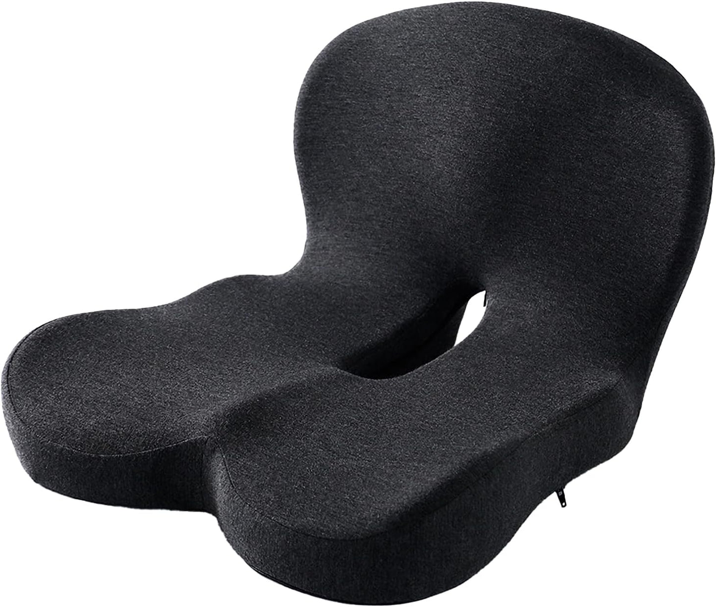 Memory Foam Contoured Seat Cushion for Office and Car Comfort
