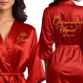 Mis Quince Anos Robes Personalized Satin Robe - Ready for Photos Cute