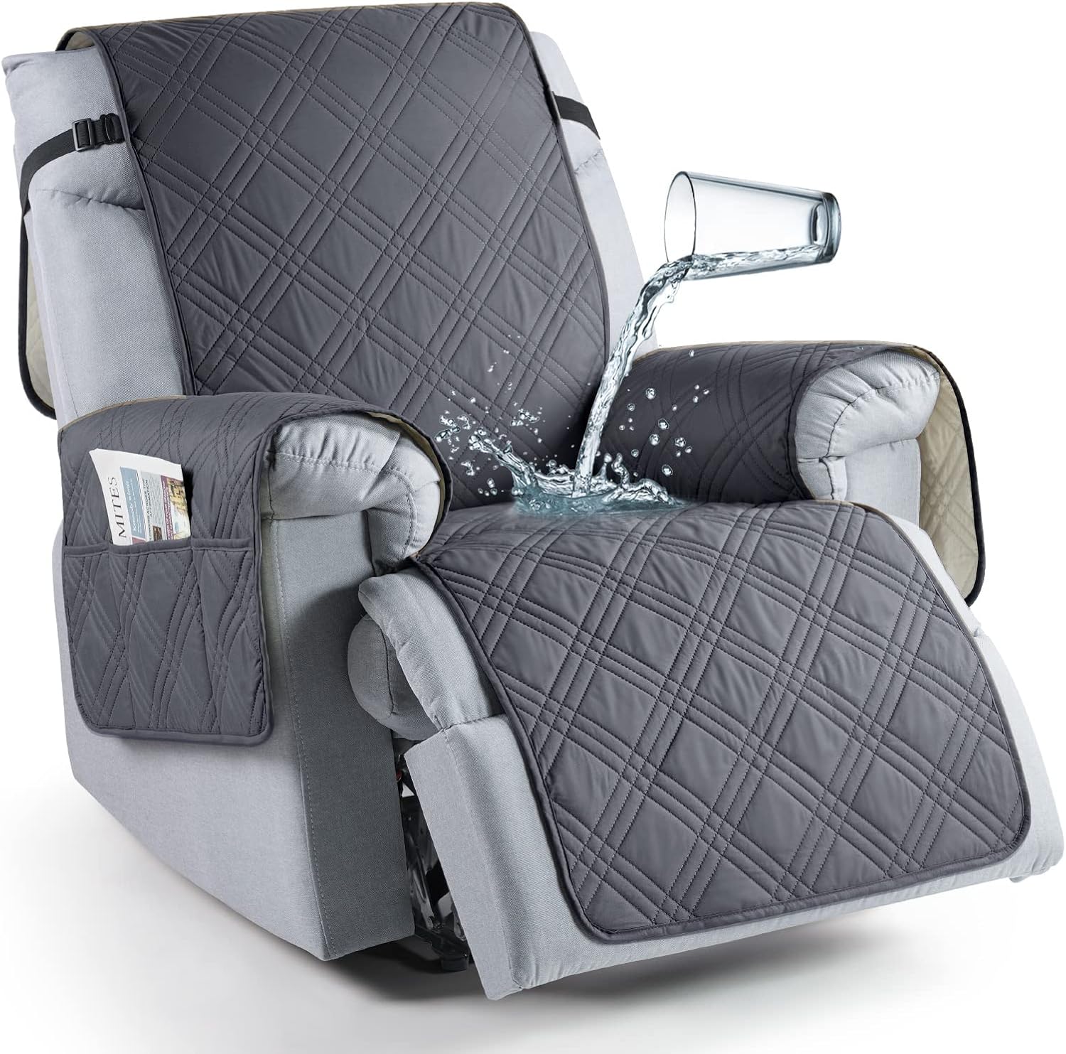 100% Waterproof Recliner Chair Cover for Kids and Pets