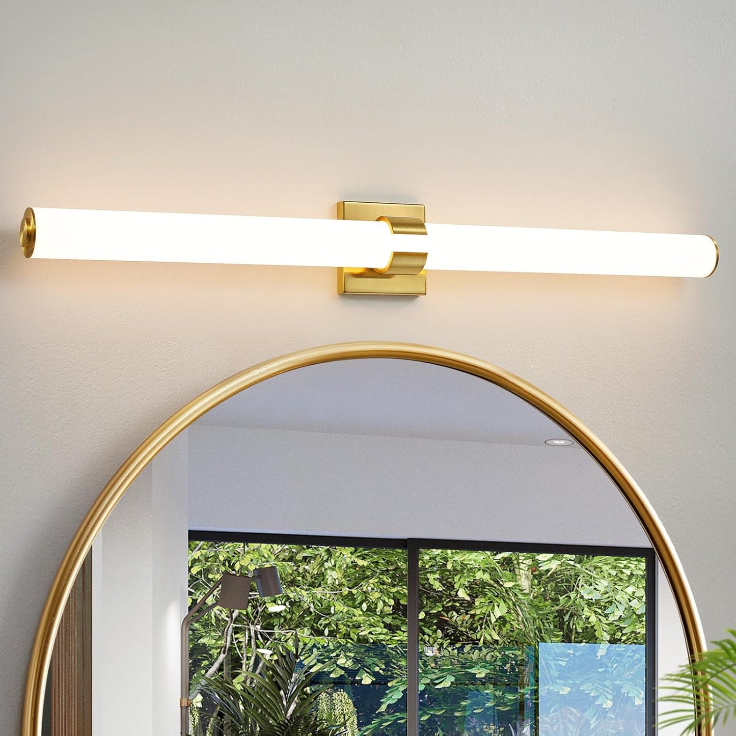 39 Inch Gold Bathroom Light Fixtures for Modern Vanity Lighting