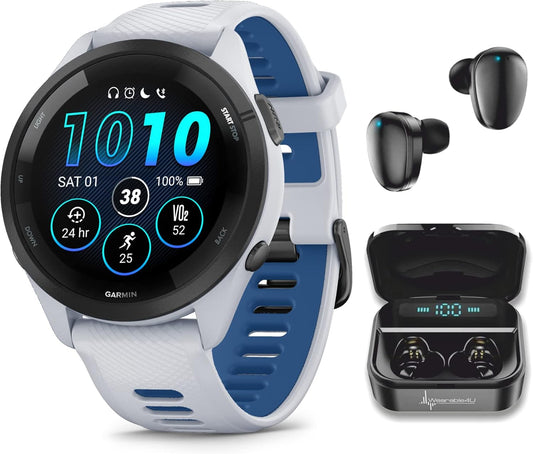 Garmin Forerunner 265 Music Smartwatch Bundle