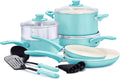 GreenLife Soft Grip Healthy Ceramic Nonstick 12 Piece Cookware Set