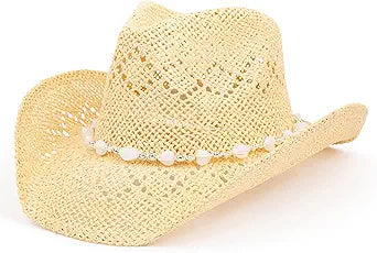 TOVOSO Western Cowgirl Hat - Shapeable Straw Cowboy Hat
