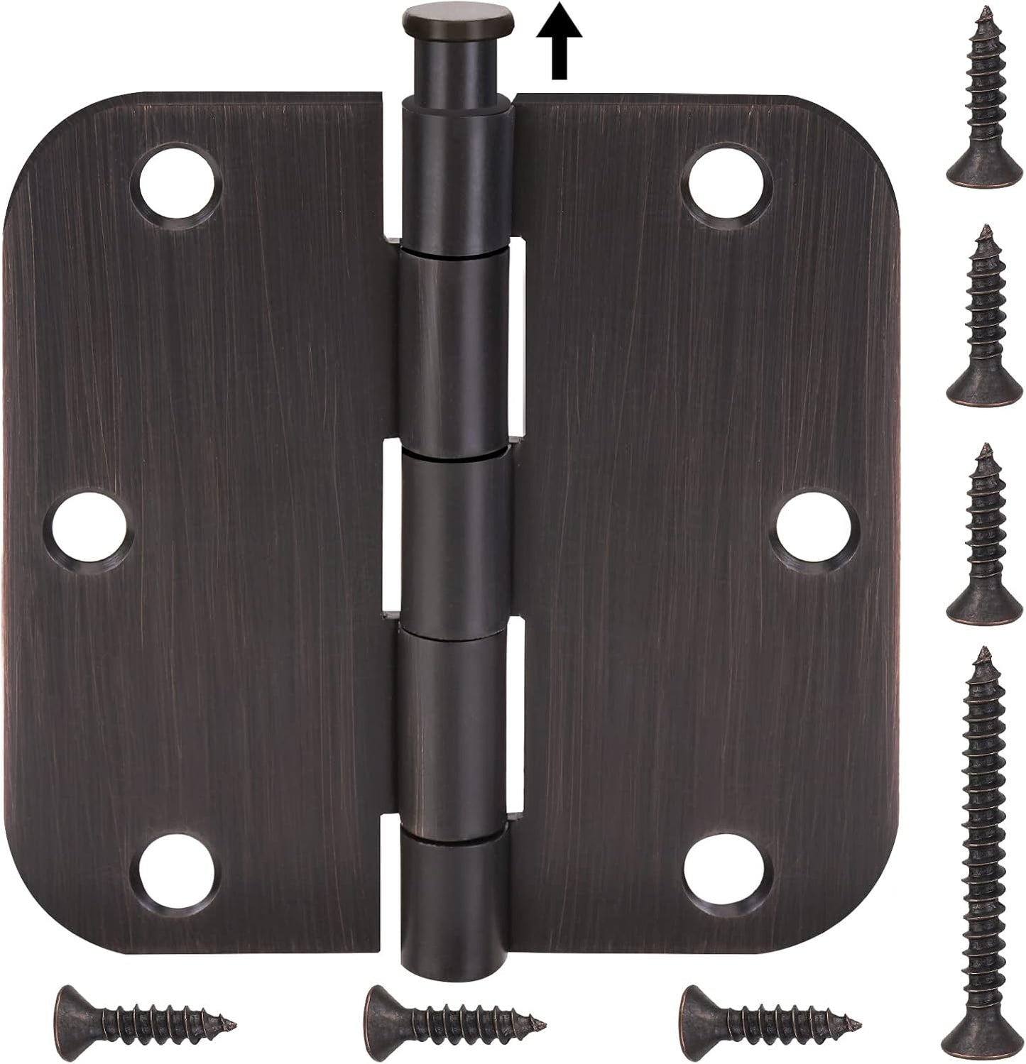 TICONN 30-Pack 3.5 Inch Door Hinges with Removable Pin