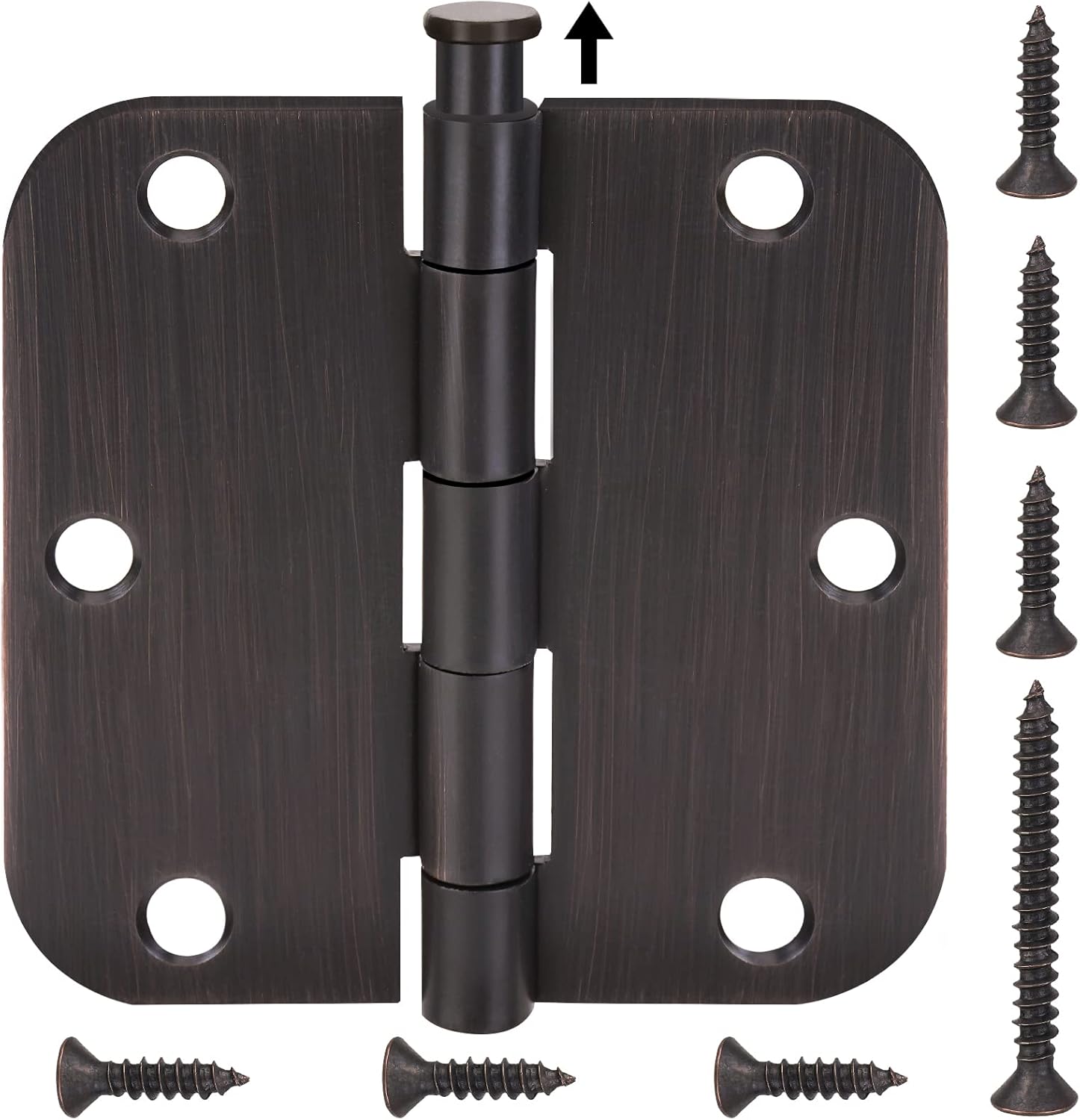 TICONN 30-Pack 3.5 Inch Door Hinges with Removable Pin