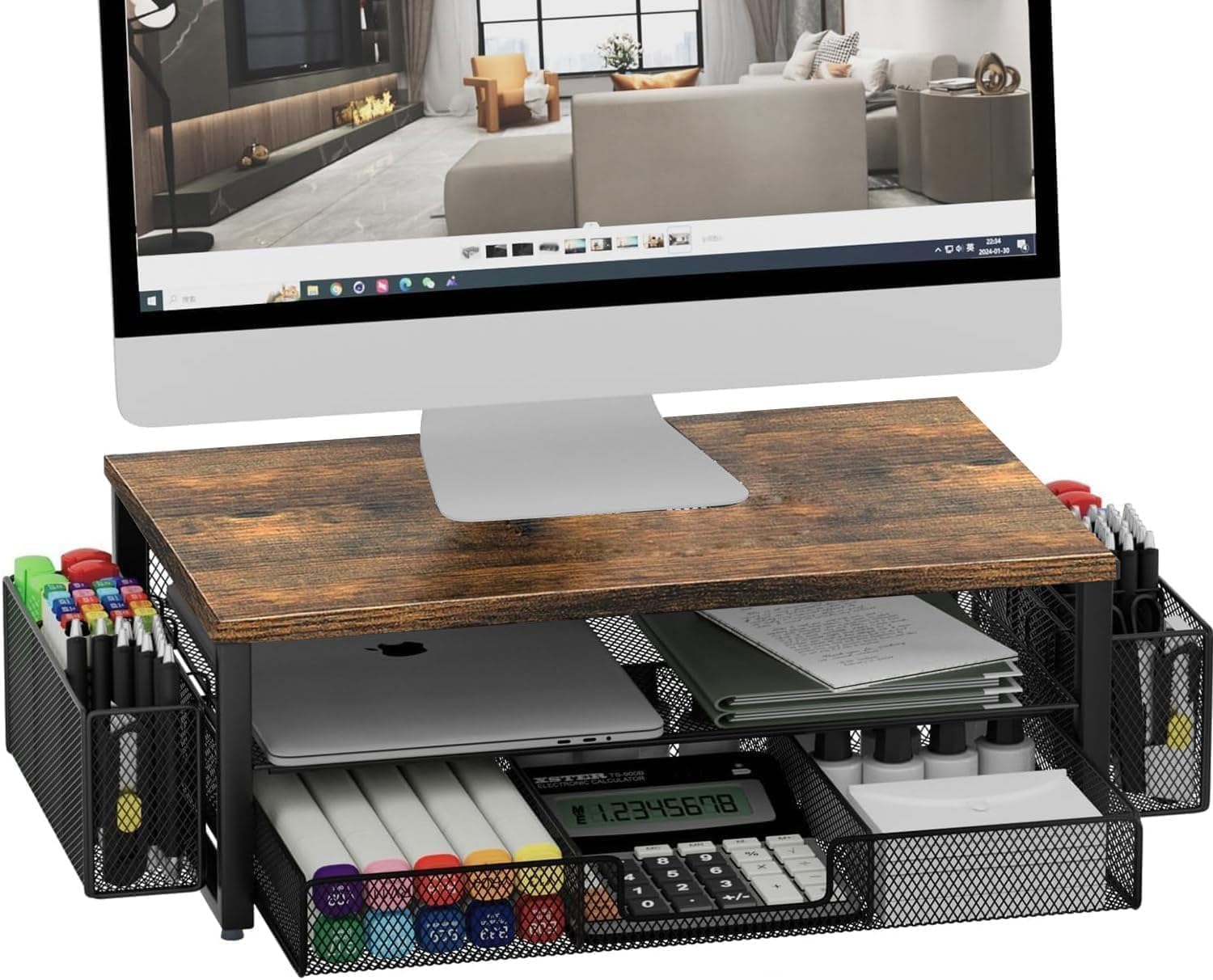 gianotter 2-Tier Monitor Stand Desk Organizer