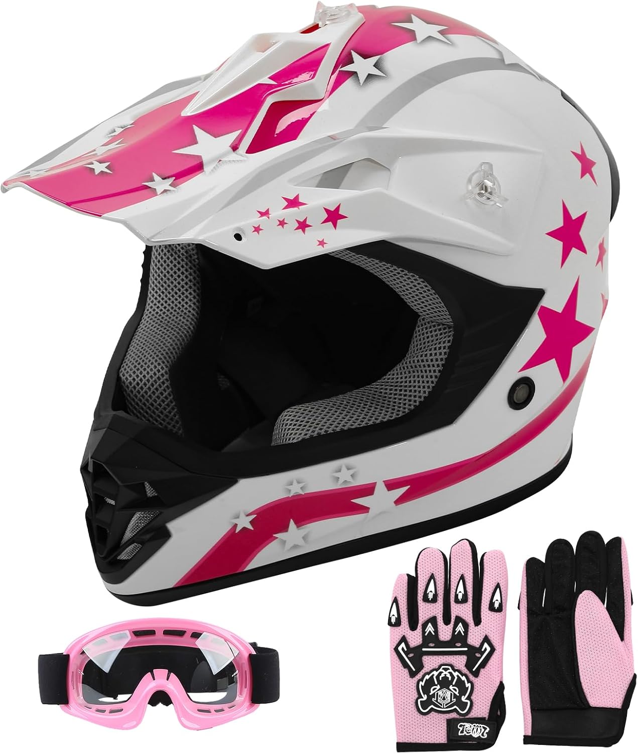 SLMOTO Kids Youth Dirt Bike Helmet with Multiple Air Vents