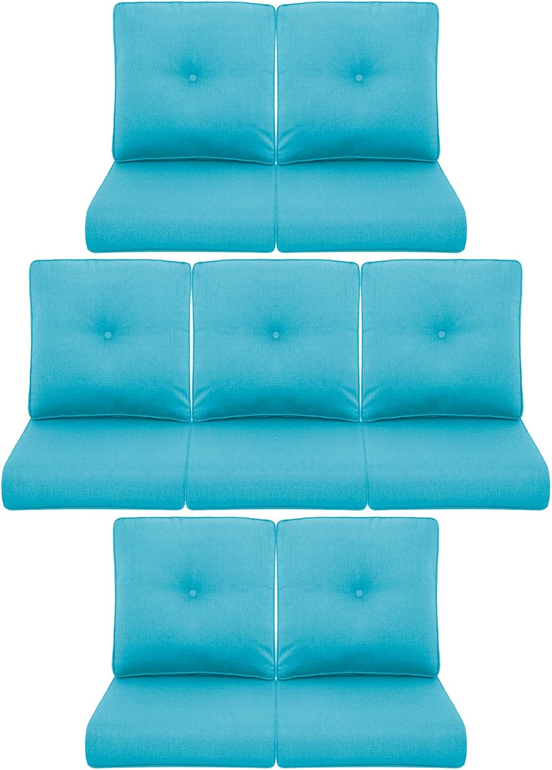 7-Piece Outdoor Patio Cushion Set for Comfort & Style