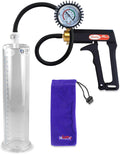 Maxi Penis Pump with Gauge and Vibration - Comfortable 9 in Cylinder