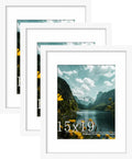 15x19 Picture Frame 3 Pack White Poster Frame - Flexible Mat Options
